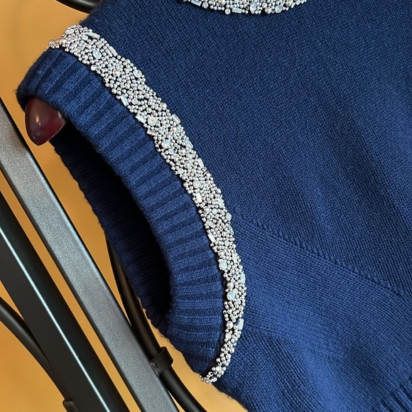 SIMKHAI Joanae Embellished Knit Sleeveless Pullover - Picture 7 of 17